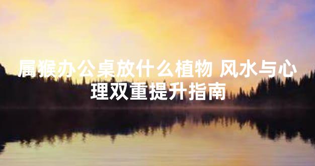 属猴办公桌放什么植物 风水与心理双重提升指南